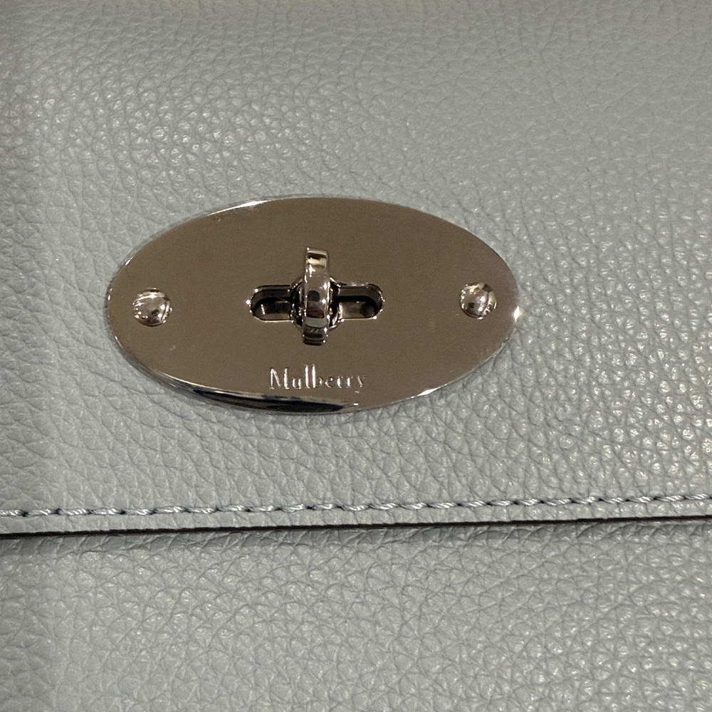 Mulberry Small Antony Powder Blue/grey Leather Crossbody Bag brand new. - Picture 4 of 10